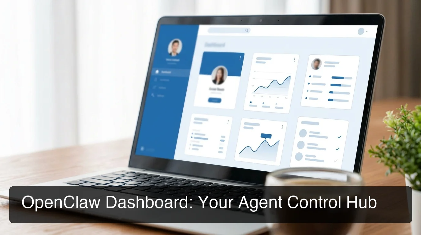 OpenClaw dashboard showing the agent control hub with live metrics and agent cards on desktop
