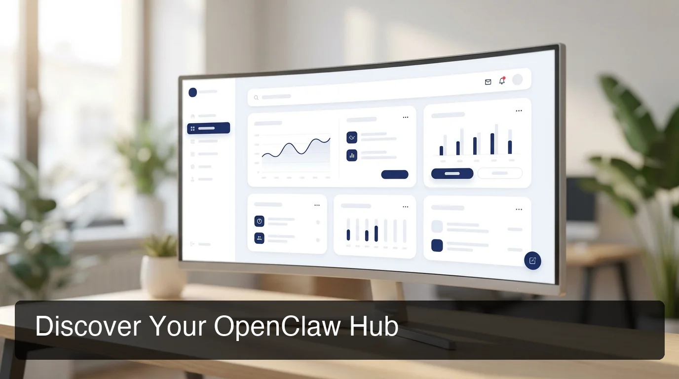 What Is the OpenClaw Hub showing the unified management dashboard with control panels and module navigation