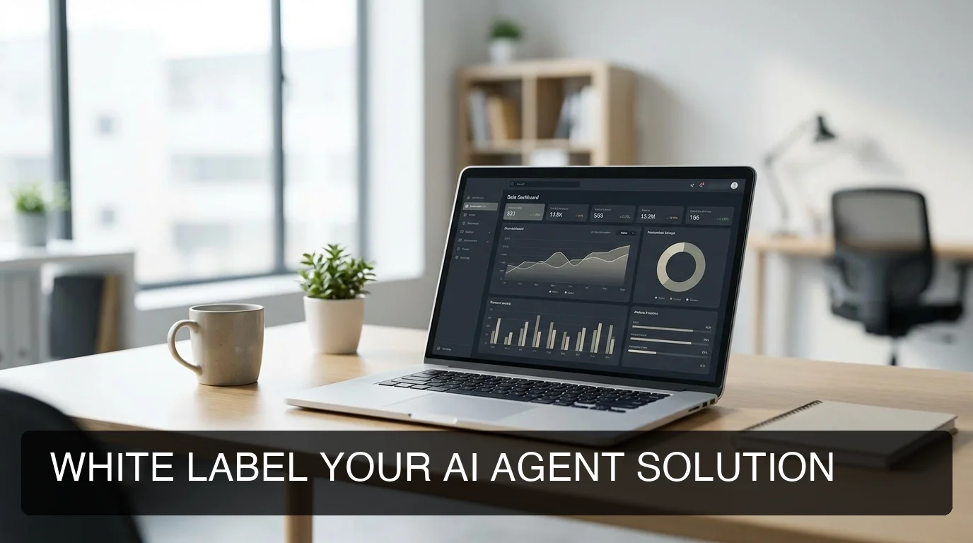 openclawhq openclaw white label solution showing branded AI agent dashboard on modern laptop