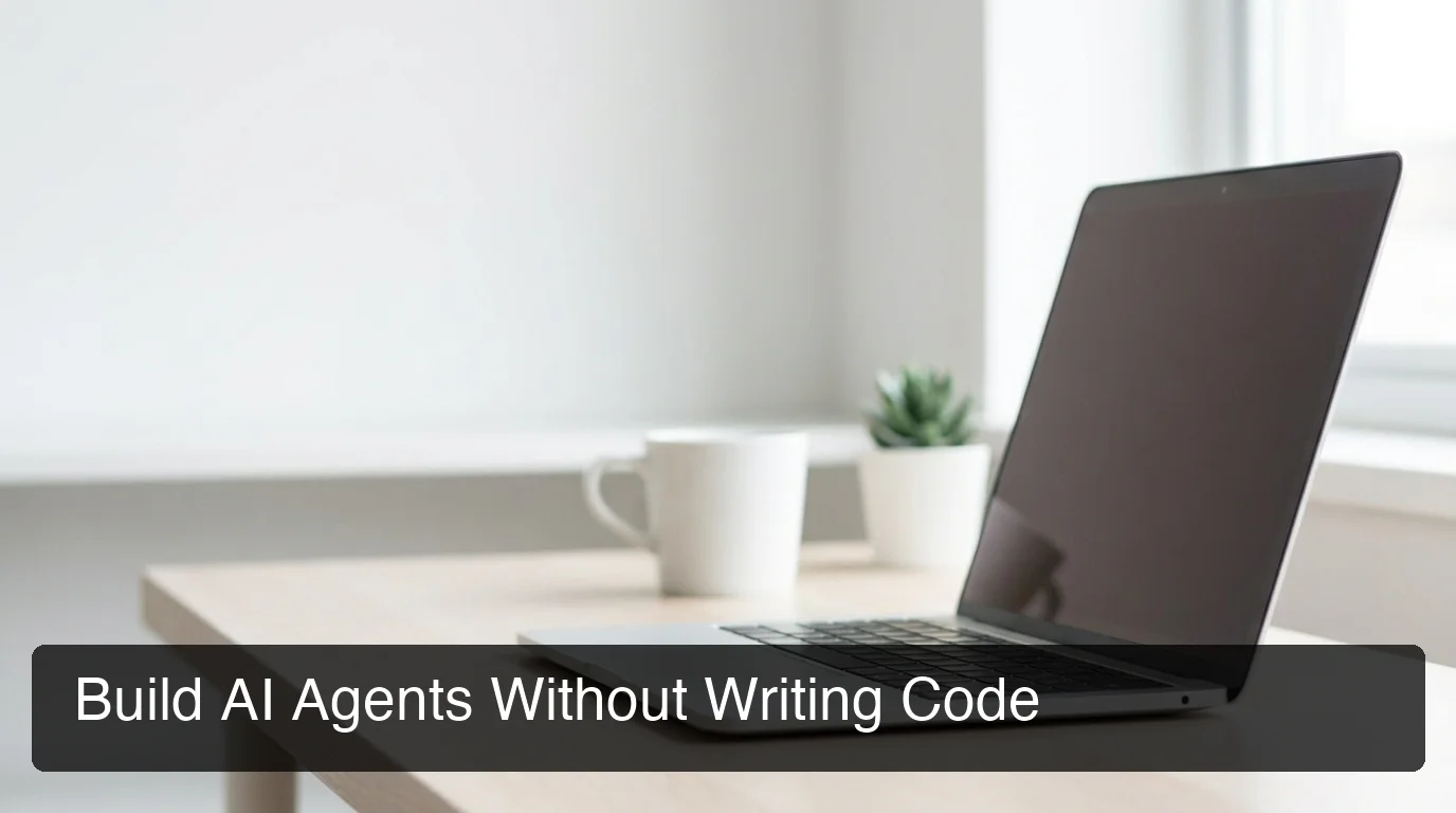 OpenClaw without coding — managed no-code AI agent setup on laptop