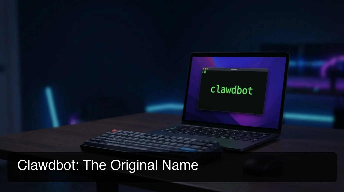 OpenClawHQ comparison: Clawdbot vs OpenClaw shown on a dark terminal screen displaying the original Clawdbot name in green monospace text