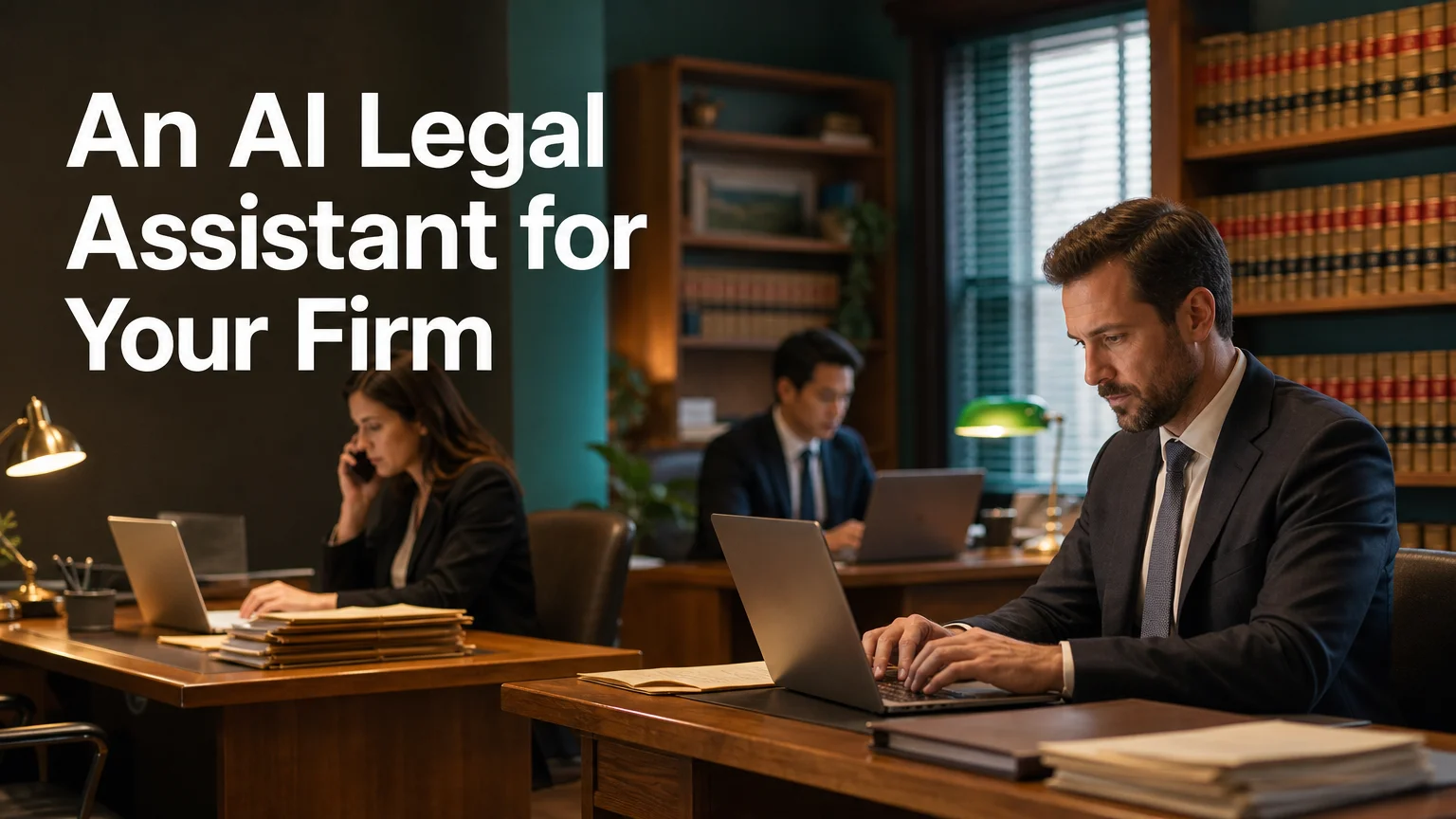 openclawhq openclaw for lawyers: attorneys working on laptops and phones in a law office