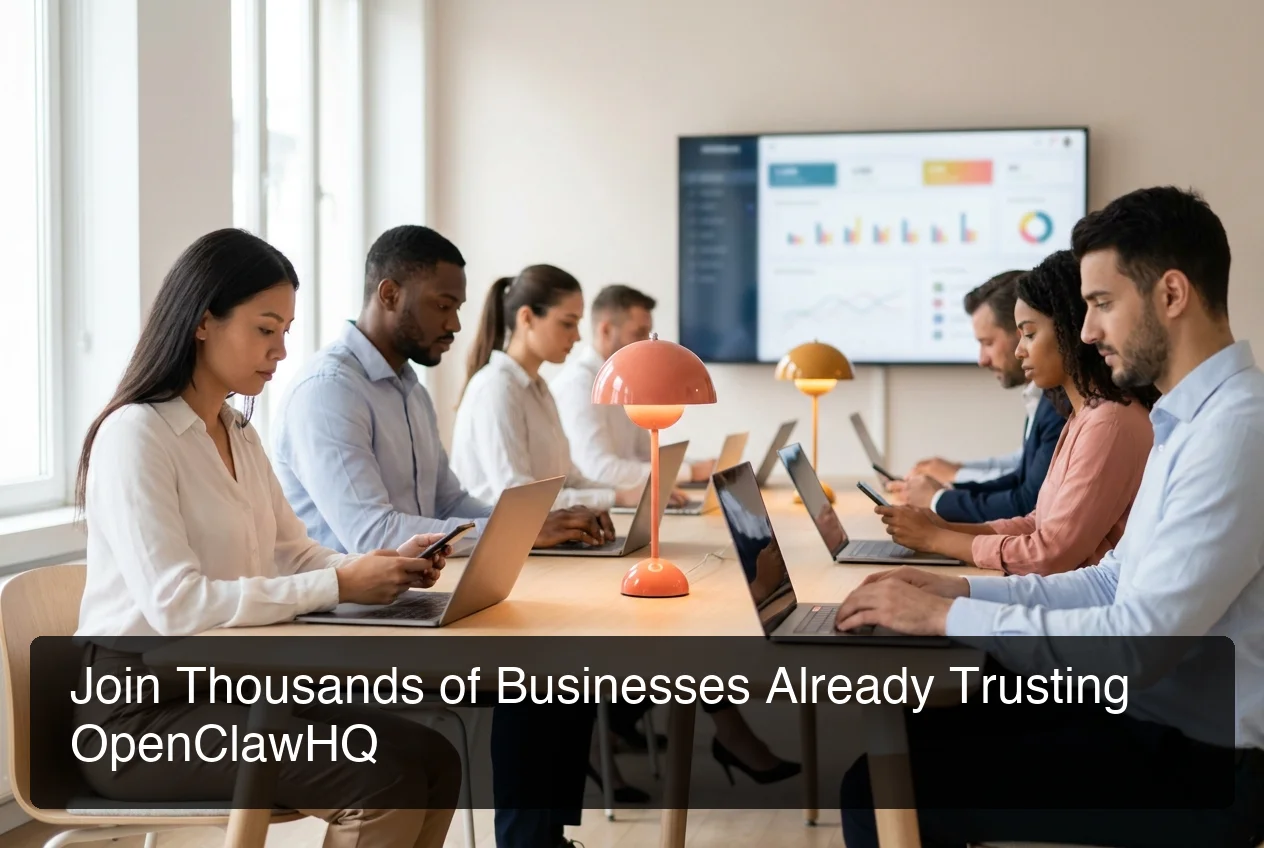 Thousands of businesses trusting OpenClawHQ for reliable AI automation across WhatsApp, Telegram, and Slack workflows