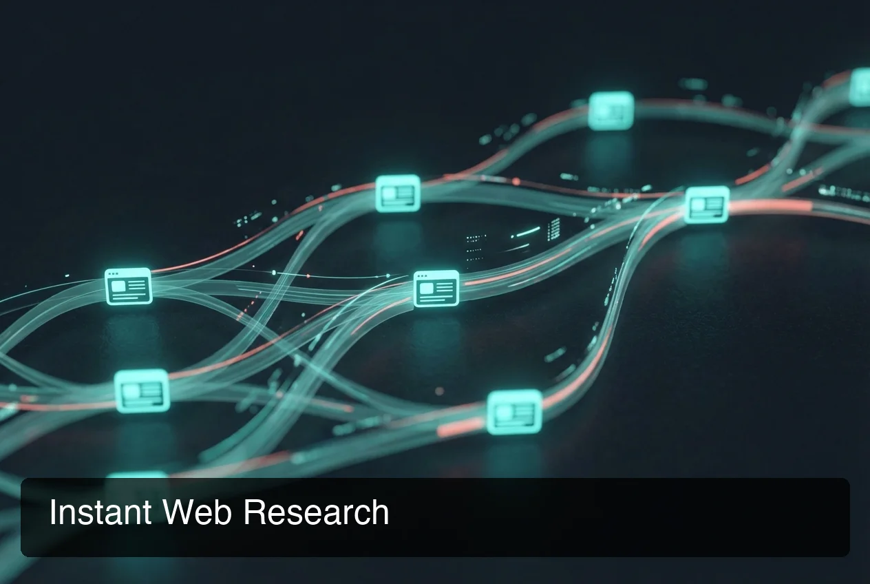 OpenClaw web automation data retrieval — glowing teal data flow showing live web extraction