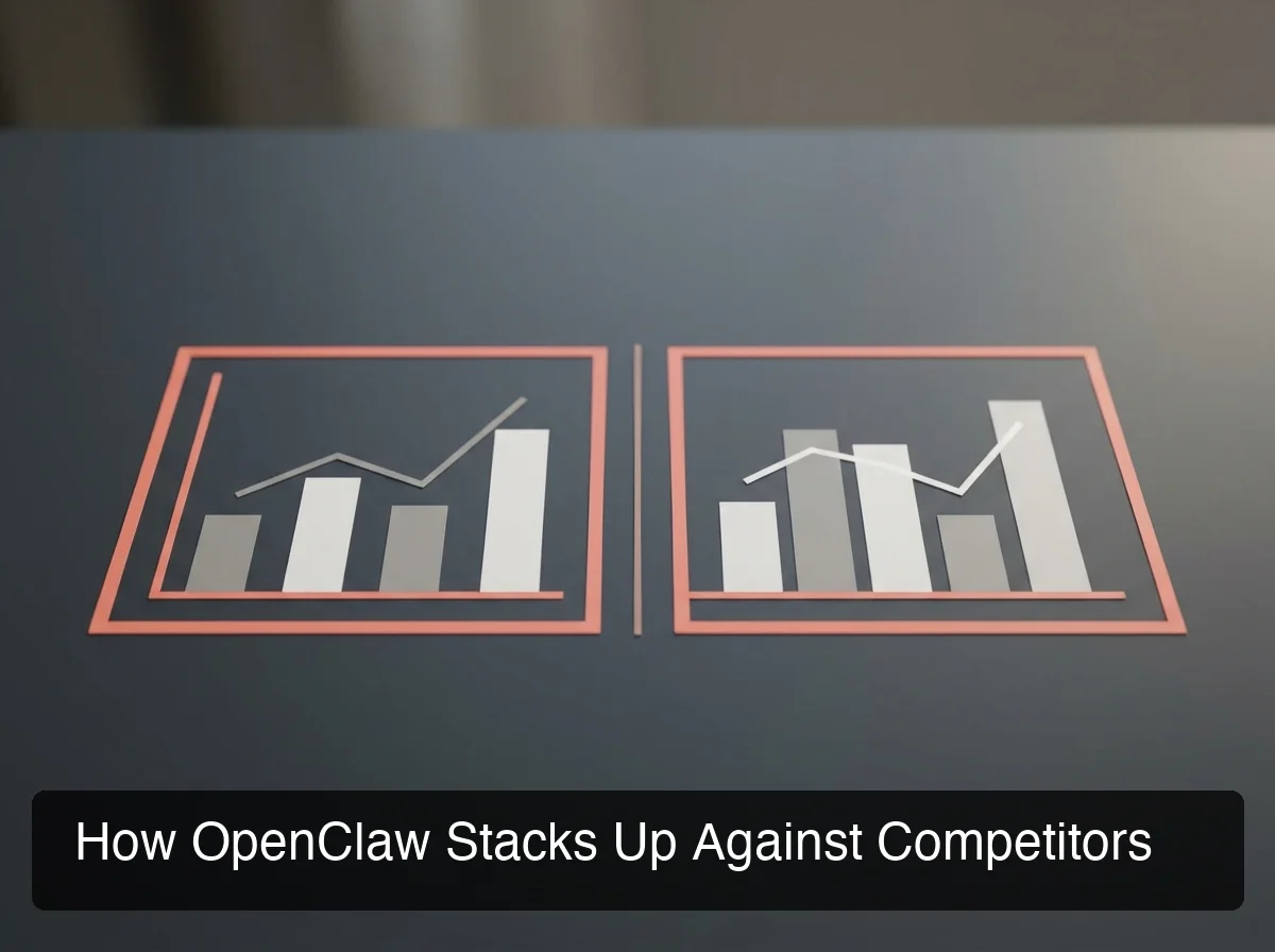 OpenClaw feature comparison against alternatives showing omnichannel messaging and skill coverage advantages