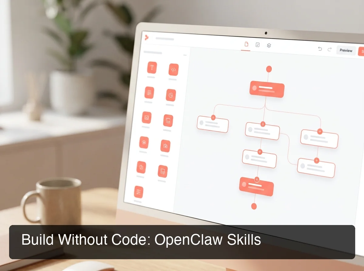 openclawhq openclaw builder drag-and-drop workflow canvas for building AI agents without code