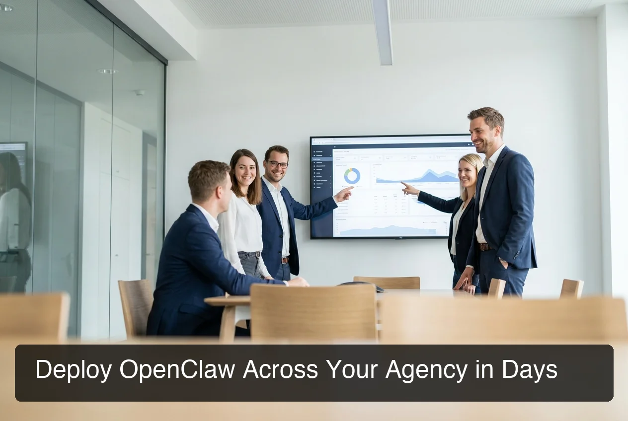 OpenClawHQ agency team onboarding showing openclaw agency workflow deployment across messaging channels