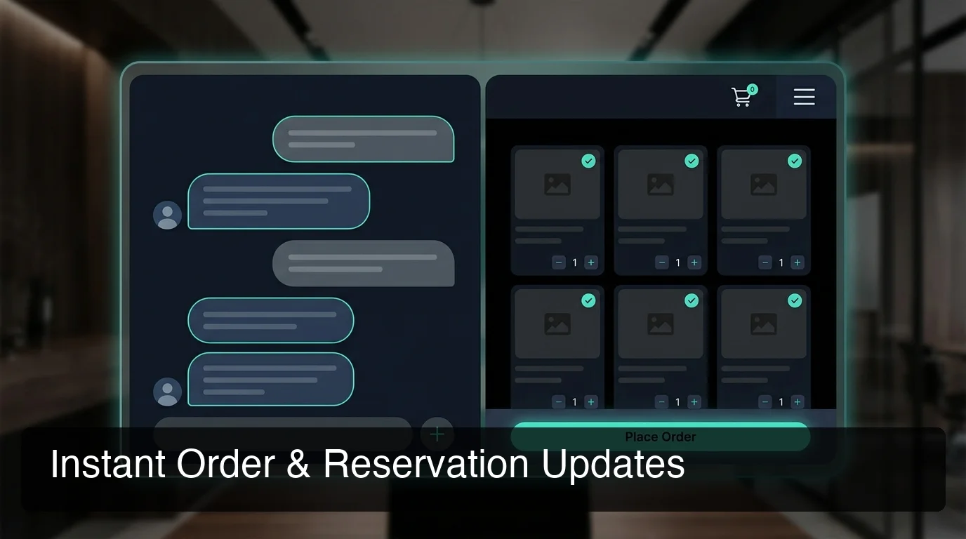 OpenClaw for restaurants showing WhatsApp customer message flow with instant automated reply