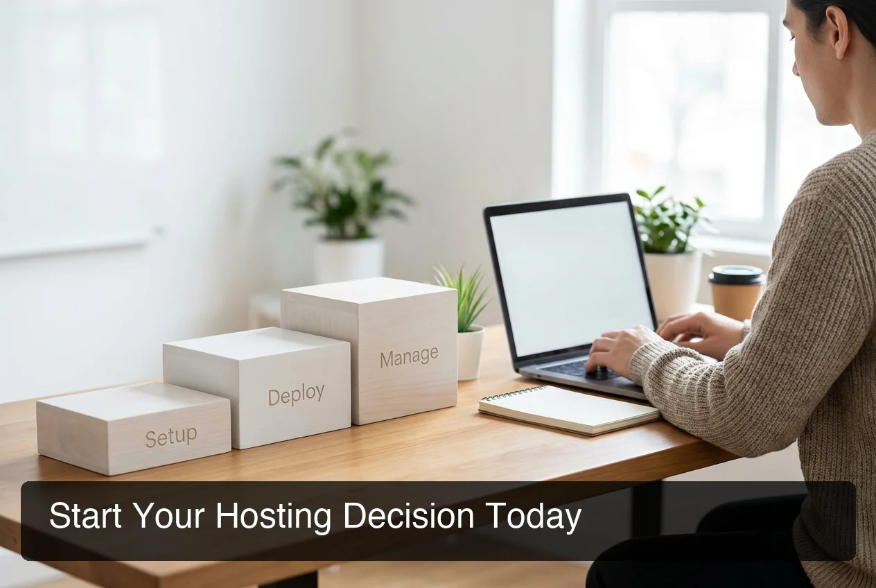 Getting started with OpenClaw managed hosting showing three-step migration from self-hosted setup