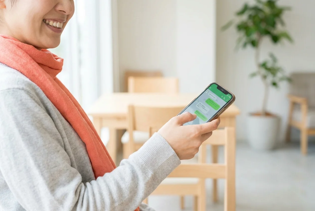 User on mobile phone chatting with OpenClaw through WhatsApp showing an openclaw hosted AI agent answering a customer query