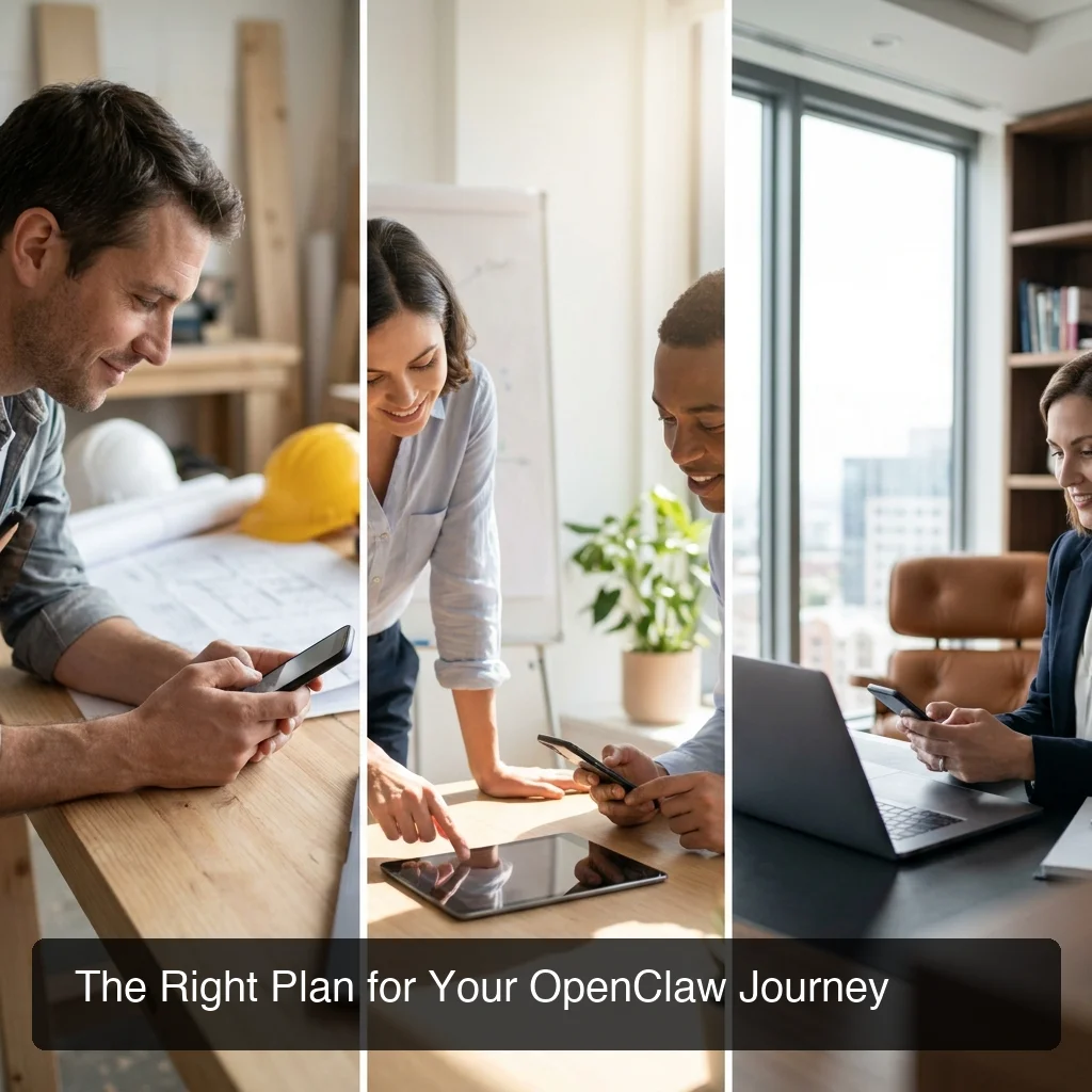 OpenClaw use case matching for different user types from solo builder to small business to enterprise