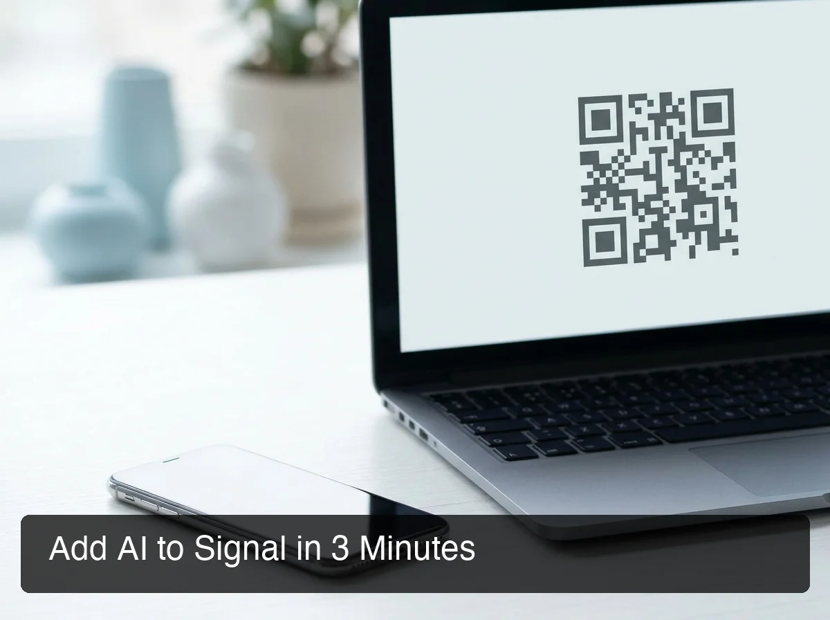 OpenClawHQ signal setup showing the guided dashboard configuration for connecting Signal