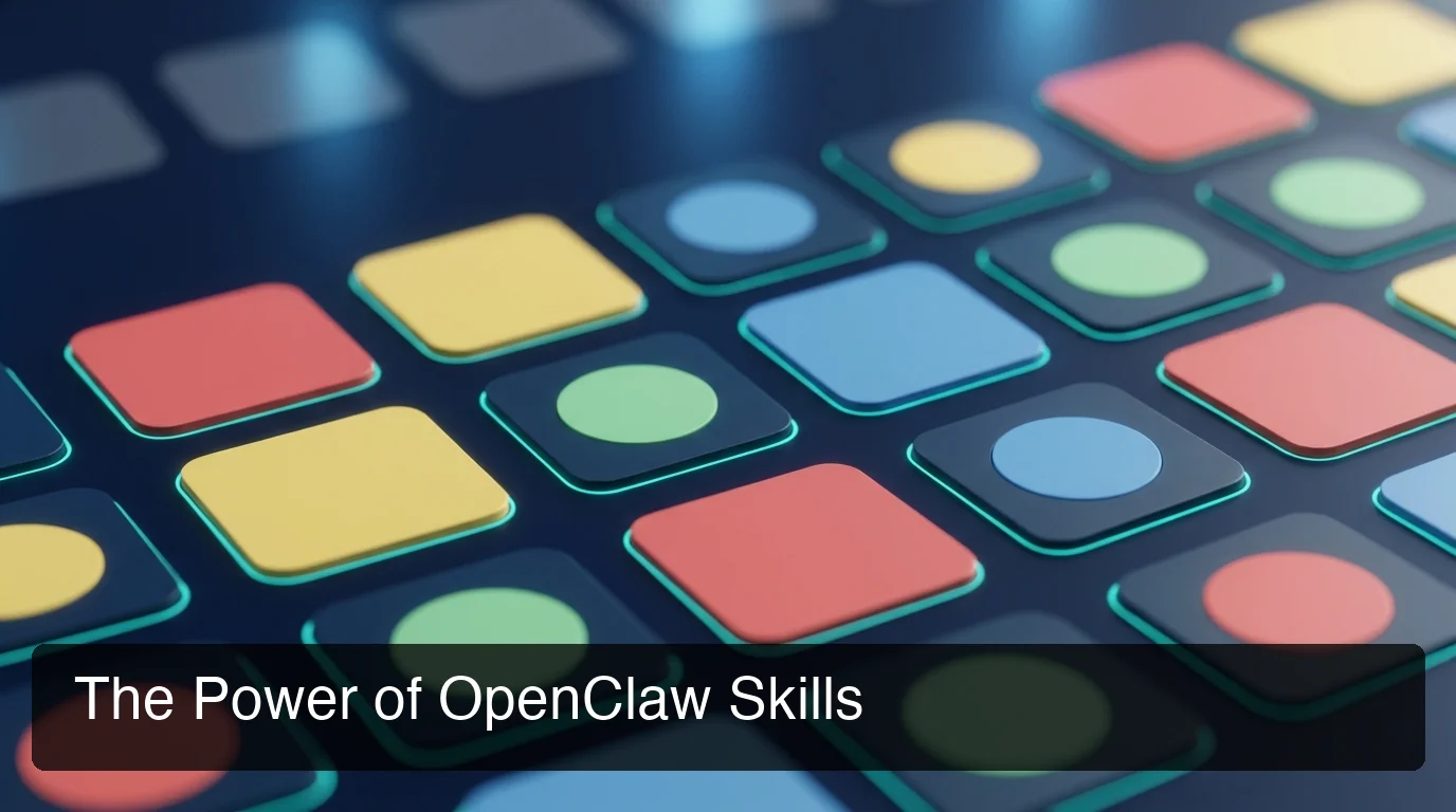 OpenClaw skill marketplace showing available integrations and skill tiles on dashboard