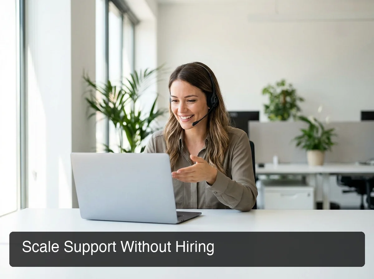 OpenClaw customer service automation showing support agent workflow for scaling inbound messages