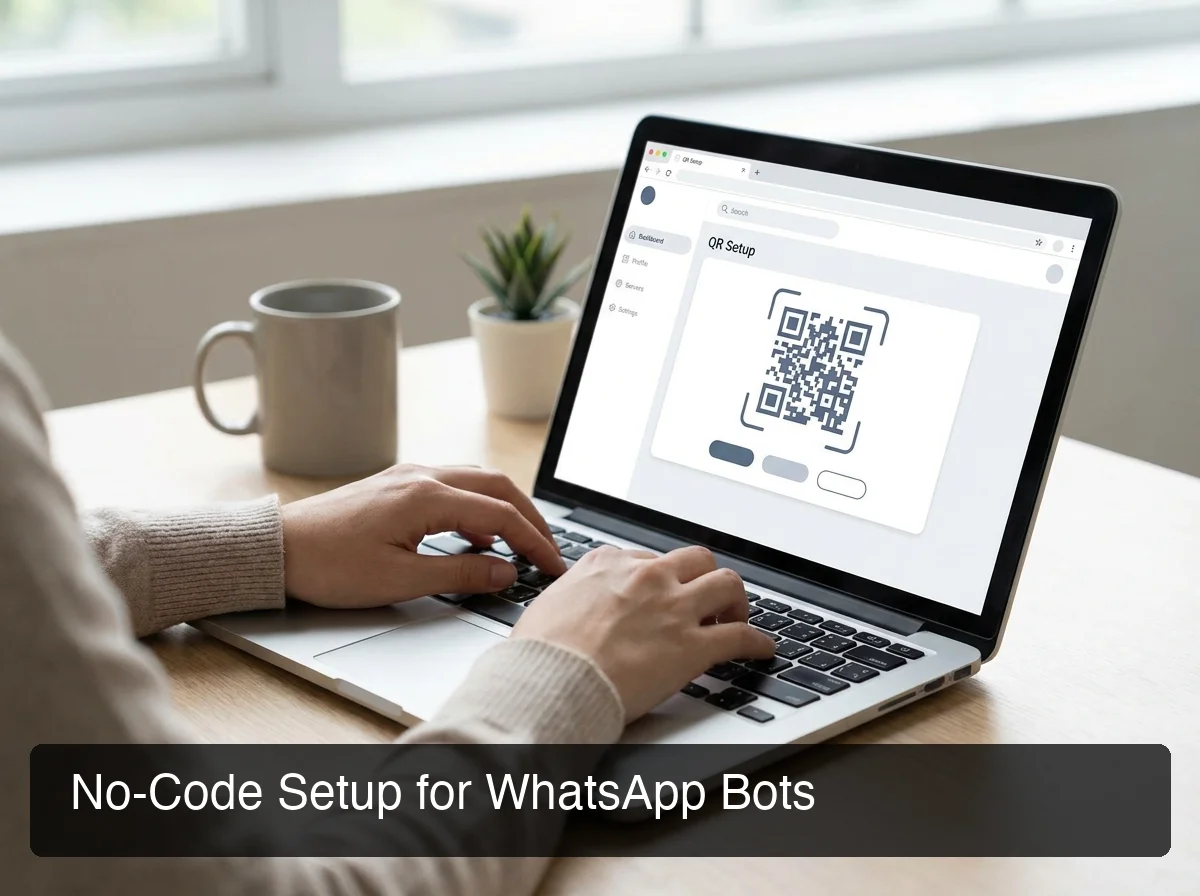 OpenClawHQ WhatsApp setup guide showing no-code QR code connection on dashboard