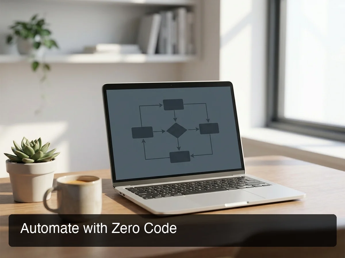 OpenClaw Claw Bot features — automation workflow on laptop with zero-code setup