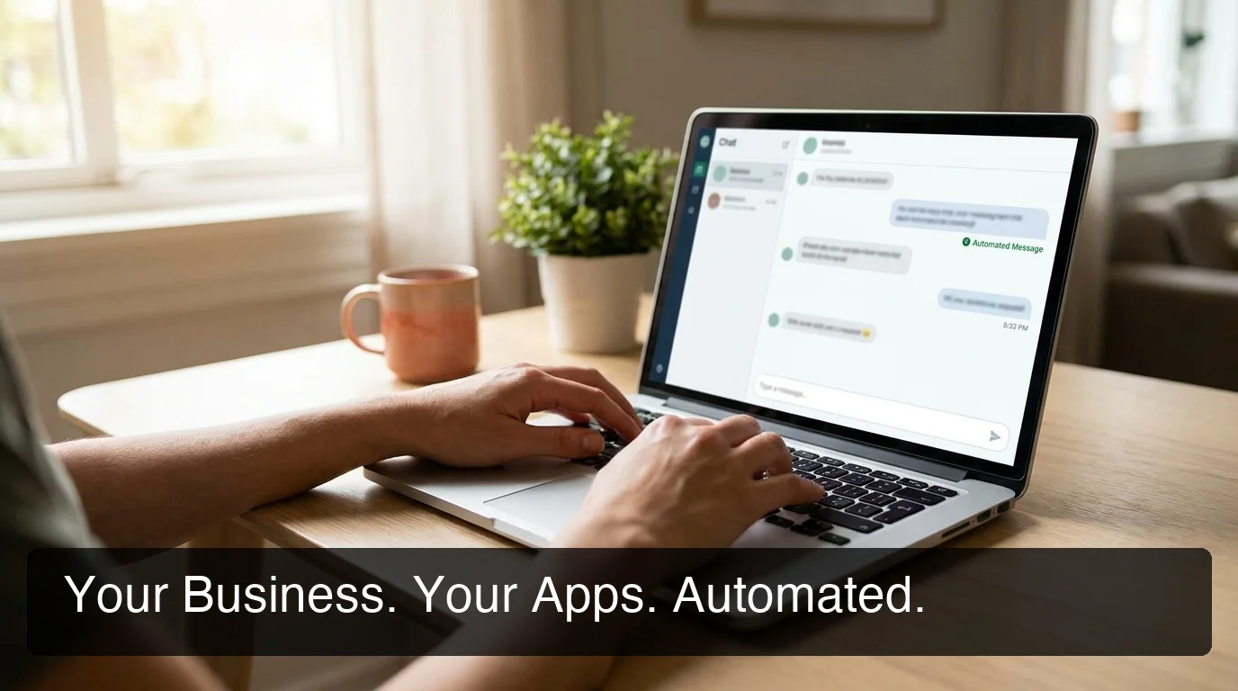 openclawhq business workflow automation showing WhatsApp customer communication being automated by OpenClaw